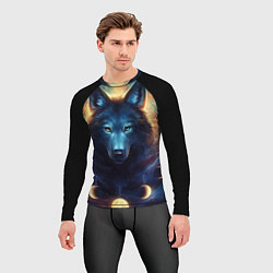 Рашгард мужской Волк затмения, цвет: 3D-принт — фото 2