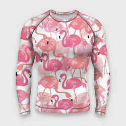 Рашгард мужской Рай фламинго, цвет: 3D-принт