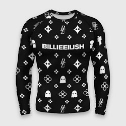 Мужской рашгард Billie Eilish: Black Pattern