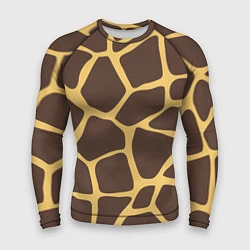 Рашгард мужской Окрас жирафа, цвет: 3D-принт