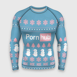 Мужской рашгард Pornhub - christmas sweater
