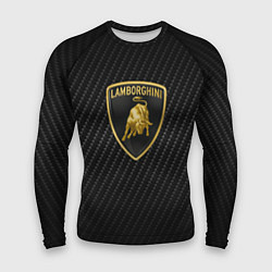 Мужской рашгард Lamborghini logo n carbone