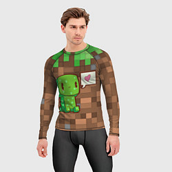 Рашгард мужской Minecraft Creeper, цвет: 3D-принт — фото 2