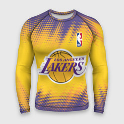 Рашгард мужской Los Angeles Lakers, цвет: 3D-принт