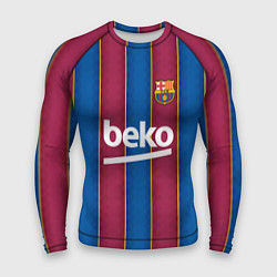 Рашгард мужской FC Barcelona 2021, цвет: 3D-принт