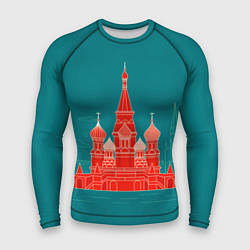 Рашгард мужской Москва, цвет: 3D-принт