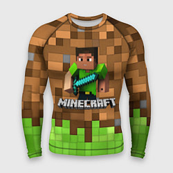 Рашгард мужской Minecraft logo heroes, цвет: 3D-принт