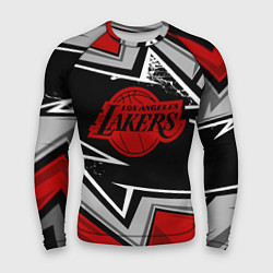 Рашгард мужской LA LAKERS RED, цвет: 3D-принт