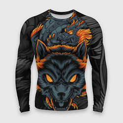 Рашгард мужской Волк и дракон, цвет: 3D-принт