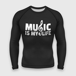 Мужской рашгард Music is My Life