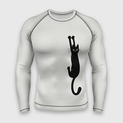 Рашгард мужской Испуганный кот, цвет: 3D-принт
