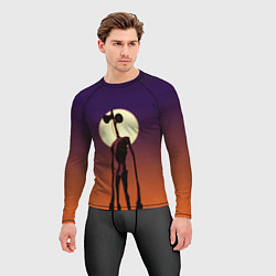 Рашгард мужской Сиреноголовый Хоррор Закат, цвет: 3D-принт — фото 2