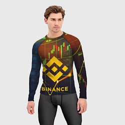 Рашгард мужской BINANCE БИНАНС БАНАН, цвет: 3D-принт — фото 2