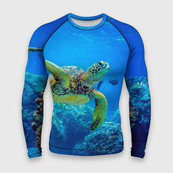 Рашгард мужской Морская черепаха, цвет: 3D-принт