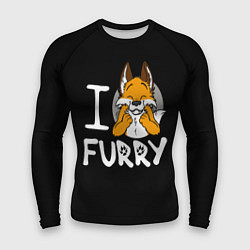 Рашгард мужской I love furry, цвет: 3D-принт