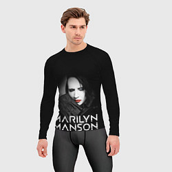 Рашгард мужской MARILYN MANSON, цвет: 3D-принт — фото 2