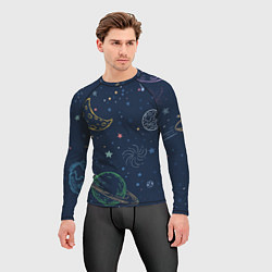 Рашгард мужской Космическая одиссея, цвет: 3D-принт — фото 2