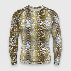 Рашгард мужской Versace gold & white, цвет: 3D-принт