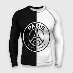 Рашгард мужской ФК ПСЖ PSG BLACK & WHITE, цвет: 3D-принт