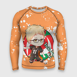 Рашгард мужской Tsukishima Kei Haikyu Волейбол Z, цвет: 3D-принт