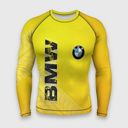 Рашгард мужской BMW СЛЕДЫ ШИН БМВ, цвет: 3D-принт