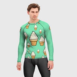 Рашгард мужской Мороженое - Ice Cream Party, цвет: 3D-принт — фото 2