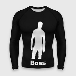 Мужской рашгард Boss of the gym on black