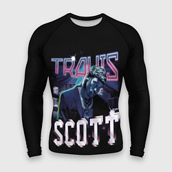 Рашгард мужской Travis Scott RAP, цвет: 3D-принт