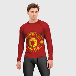 Рашгард мужской Manchester United F C, цвет: 3D-принт — фото 2