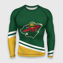 Рашгард мужской Minnesota Wild NHL, цвет: 3D-принт