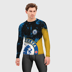Рашгард мужской ЧЕЛСИ CHELSEA GOLDEN LOGO, цвет: 3D-принт — фото 2