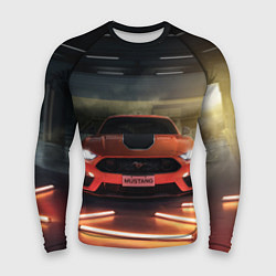 Рашгард мужской Форд Мустанг, Ford Mustang, цвет: 3D-принт