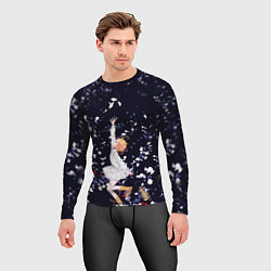 Рашгард мужской Эмма среди цветов обещанный неверленд, цвет: 3D-принт — фото 2