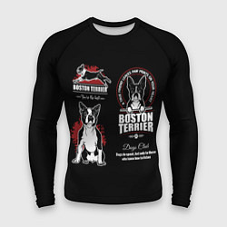 Рашгард мужской Бостон-Терьер Boston Terrier, цвет: 3D-принт