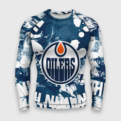 Рашгард мужской Эдмонтон Ойлерз Edmonton Oilers, цвет: 3D-принт