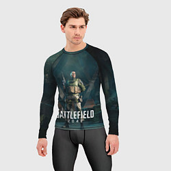 Рашгард мужской Battlefield 2042 - Мария Фальк арт, цвет: 3D-принт — фото 2