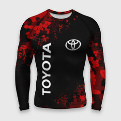 Мужской рашгард TOYOTA MILITARY PIXEL BLACK RED