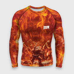 Рашгард мужской Hell Monster vs Doom, цвет: 3D-принт