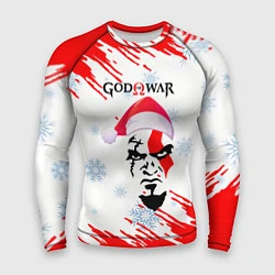 Рашгард мужской Новогодний God of War, цвет: 3D-принт