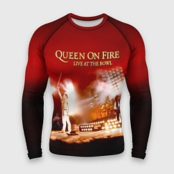 Рашгард мужской Queen on Fire - Live at the Bowl, цвет: 3D-принт