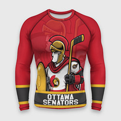 Рашгард мужской Оттава Сенаторз, Ottawa Senators, цвет: 3D-принт