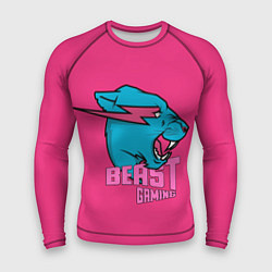 Мужской рашгард Mr Beast Gaming Full Print Pink edition