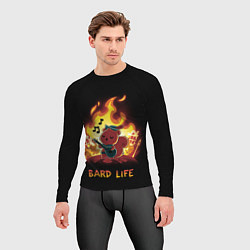 Рашгард мужской Белка играет музыку, цвет: 3D-принт — фото 2