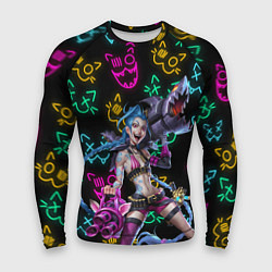 Мужской рашгард JINX ARCANE NEON MEOW! LOL