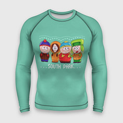 Рашгард мужской South Park - Южный парк Кенни, Кайл, Эрик и Стэн, цвет: 3D-принт