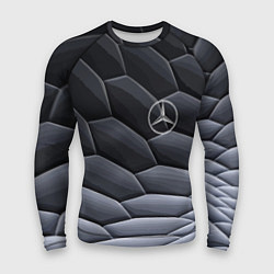 Рашгард мужской Mercedes Benz pattern, цвет: 3D-принт