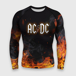 Рашгард мужской ACDC - Fire, цвет: 3D-принт