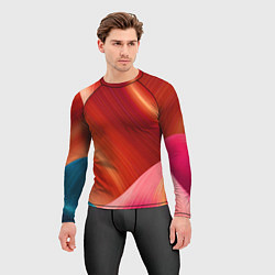 Рашгард мужской Структура линий, цвет: 3D-принт — фото 2