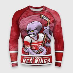 Рашгард мужской Детройт Ред Уингз, Detroit Red Wings Маскот, цвет: 3D-принт