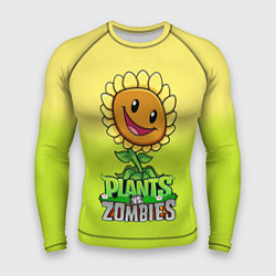 Мужской рашгард Plants vs Zombies - Подсолнух